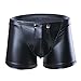 Algopix Similar Product 19 - CHICTRY Mens Black Leather Underwear
