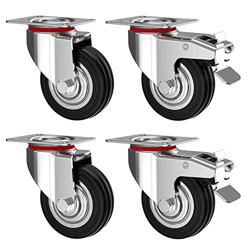 Algopix Similar Product 7 - Nirox 4x Heavy Duty Castor Wheels