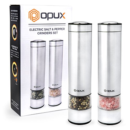 Algopix Similar Product 7 - OPUX Electric Salt and Pepper Grinder