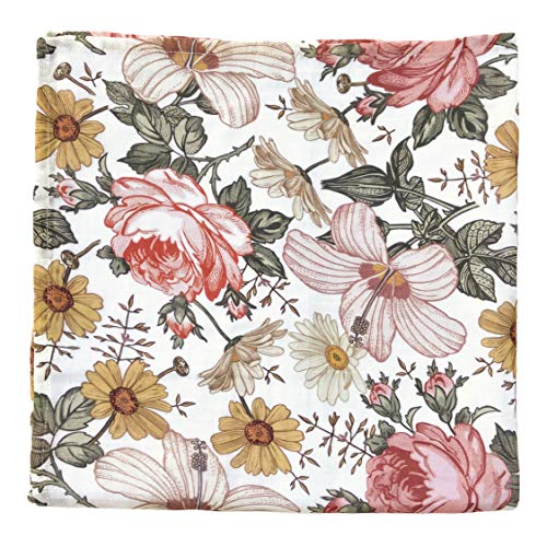 Algopix Similar Product 4 - Muslin Swaddle Blanket Floral Baby