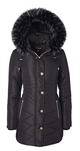 Algopix Similar Product 2 - Women Longer Length Plush Lined Quilted
