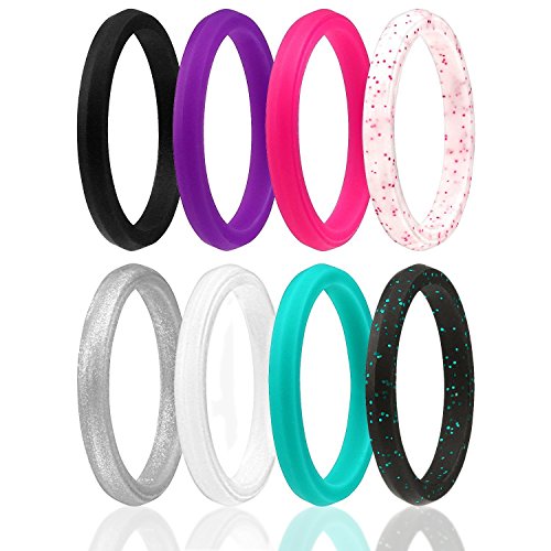 Algopix Similar Product 19 - ROQ Silicone Wedding Ring for Women