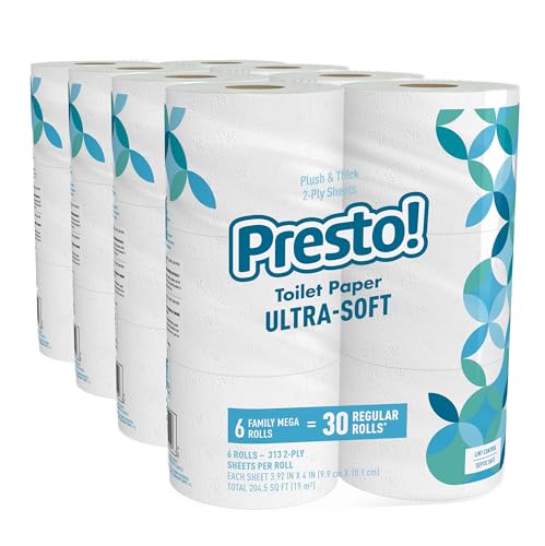 Algopix Similar Product 1 - Amazon Brand  Presto 2Ply UltraSoft