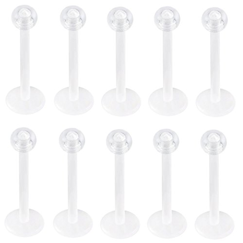 Algopix Similar Product 19 - Oasis Plus 10pcs 16G 10mm Post Clear