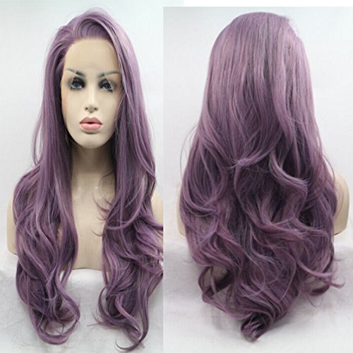 Algopix Similar Product 13 - Lucyhairwig Long Wavy Synthetic Lace