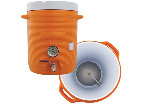 Algopix Similar Product 7 - 10 Gallon Cooler Mash Tun w/Thermometer