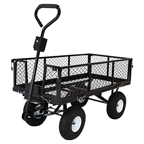 Algopix Similar Product 13 - Sunnydaze Utility Steel Dump Garden