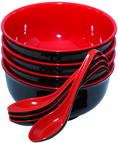 Algopix Similar Product 3 - Calvin Co Set of 4 Melamine Miso Soup