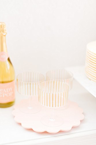 Algopix Similar Product 12 - Sugar  Cloth Gold Stripe Plastic