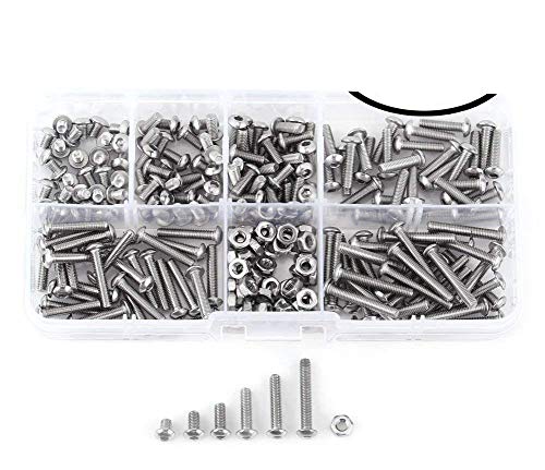 Algopix Similar Product 9 - WINGONEER 230Pcs M2 304 Stainless Steel