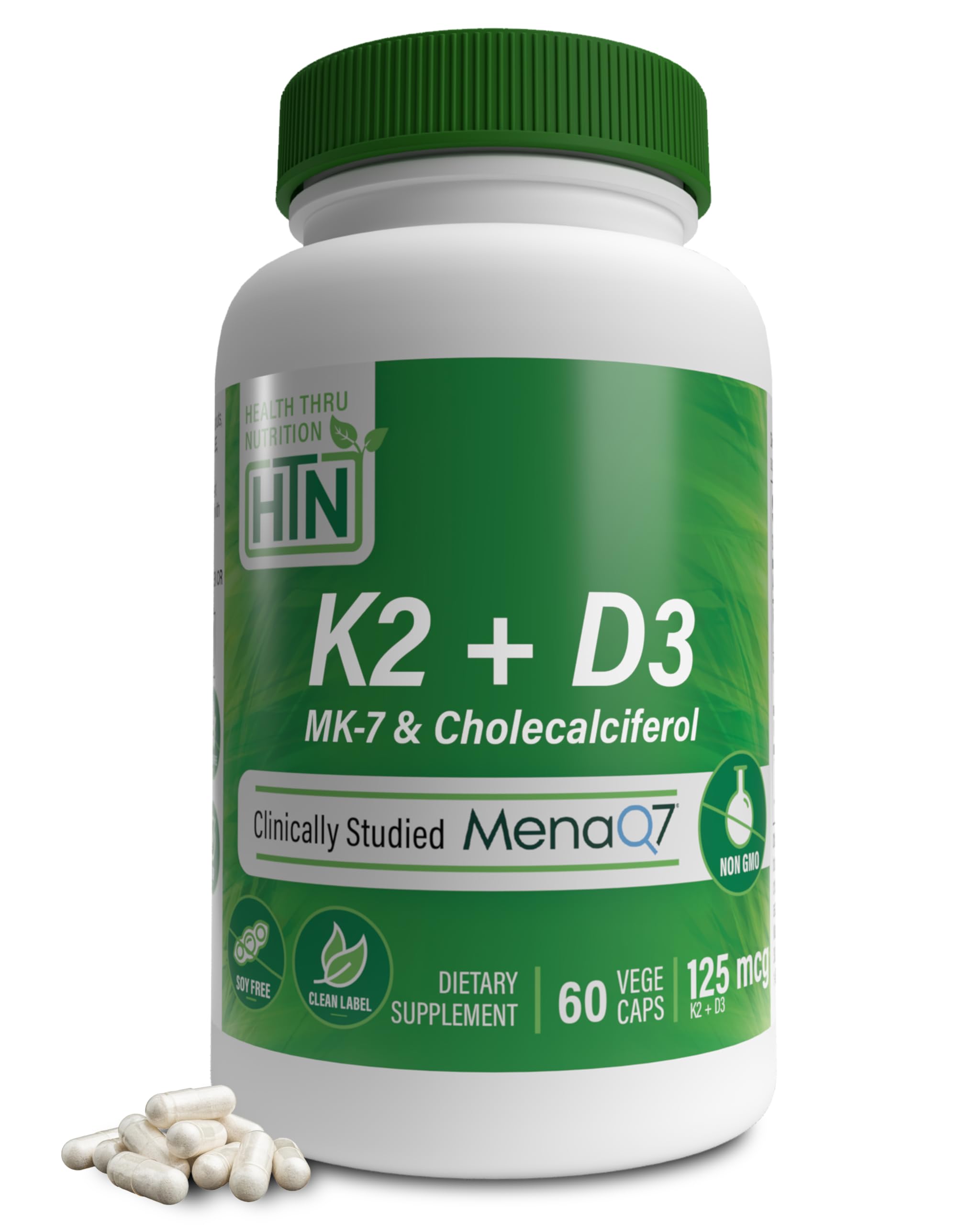 Algopix Similar Product 15 - Health Thru Nutrition K2  D3 Complex 