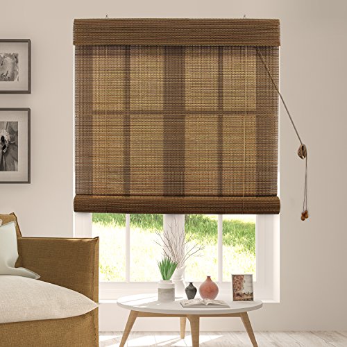 Algopix Similar Product 20 - Chicology Bamboo Roll Up Blinds Wood