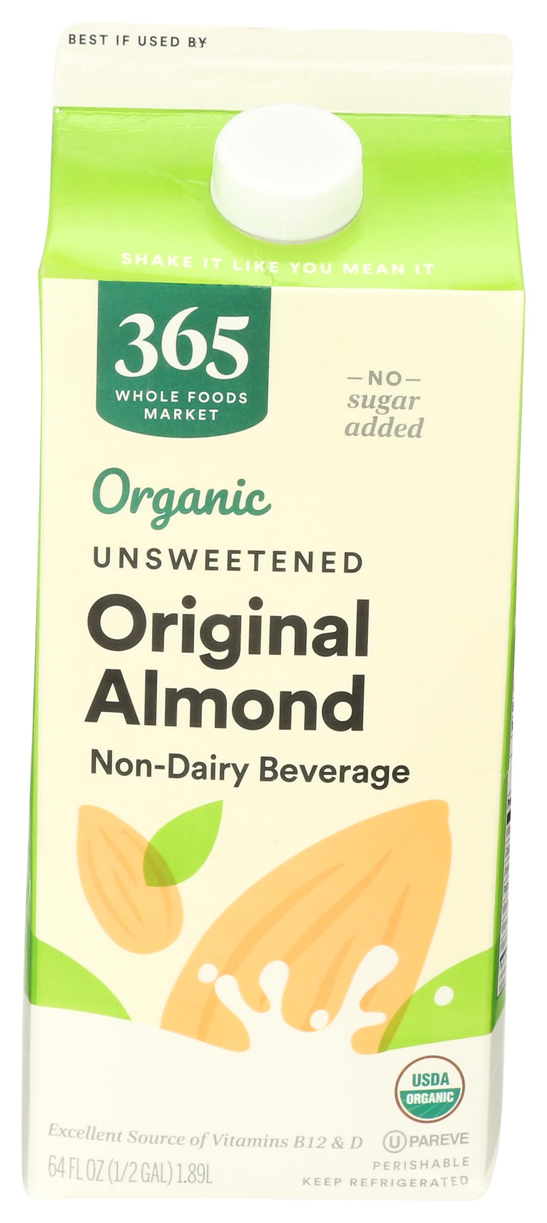 Algopix Similar Product 15 - 365 by Whole Foods Market Almond Milk