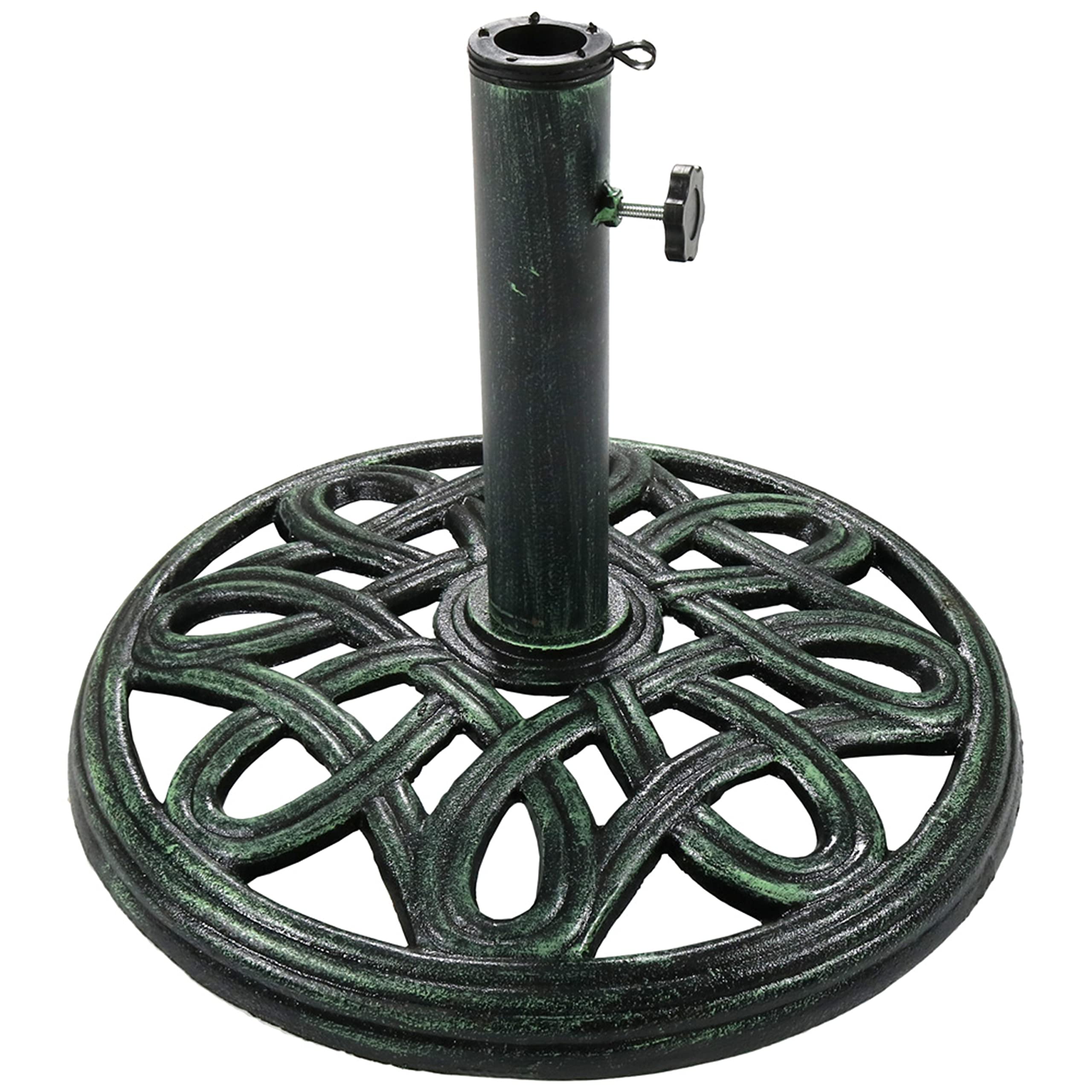 Algopix Similar Product 17 - Sunnydaze 24lb Cast Iron Patio Umbrella