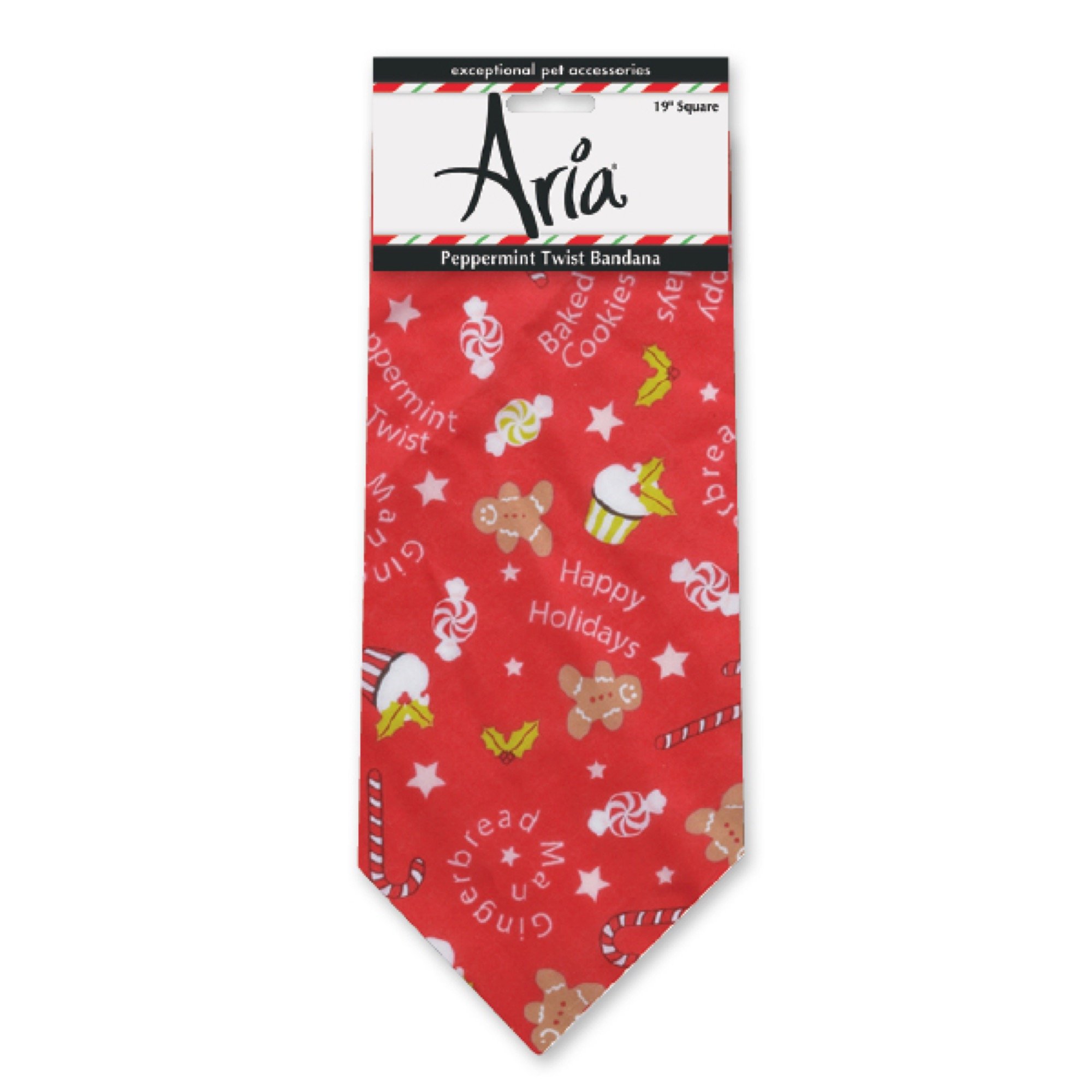 Algopix Similar Product 16 - Aria Peppermint Twist Dog Bandana