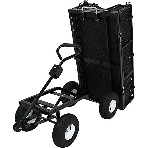 Algopix Similar Product 7 - Sunnydaze Utility Steel Dump Garden