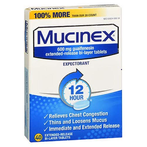 Algopix Similar Product 12 - Mucinex Expectorant Tablets  40