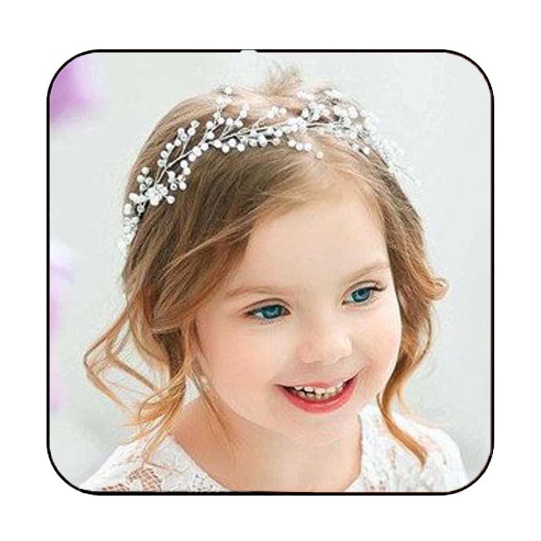 Algopix Similar Product 18 - Yean Babys Breath Hair Piece Wedding