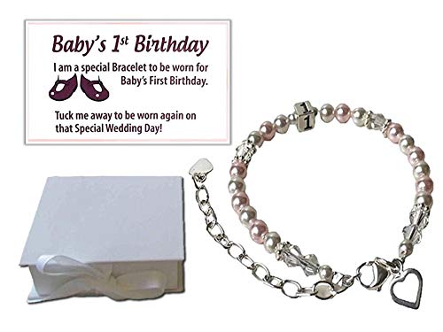 Algopix Similar Product 20 - Babys 1st Birthday Gift Bracelet Baby