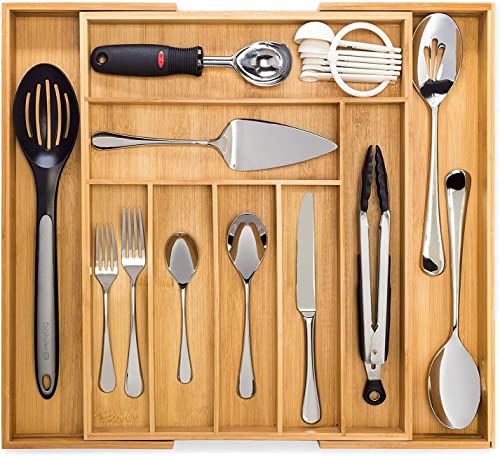 Algopix Similar Product 6 - Dynamic Gear Bamboo Drawer Organizer
