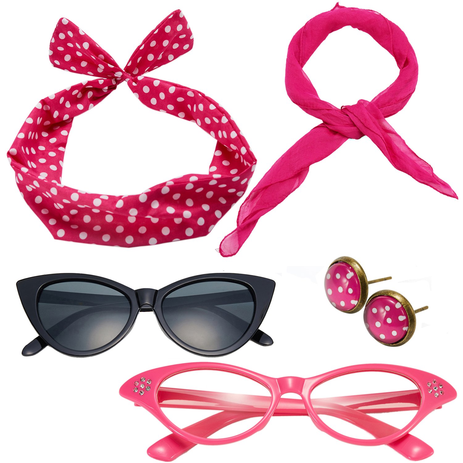 Algopix Similar Product 14 - 50s Costume Accessories Set Chiffon