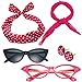 Algopix Similar Product 2 - 50s Costume Accessories Set Chiffon