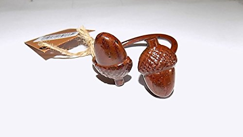 Algopix Similar Product 5 - Set of 4 Acorn Napkin Rings