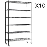 Algopix Similar Product 4 - 6 Tier Adjustable Wire Metal Shelving