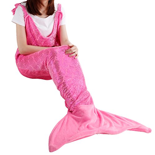 Algopix Similar Product 10 - LANGRIA Soft Flannel Mermaid Tail