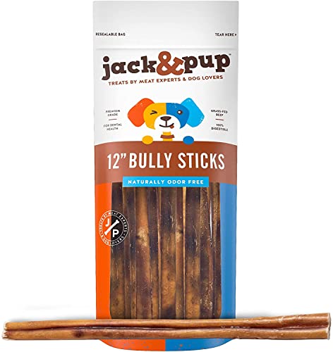Algopix Similar Product 19 - JackPup Thick Bully Sticks 12 Inch