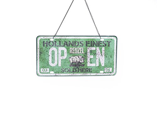 Algopix Similar Product 8 - Reuzel Open/Close License Plate Sign
