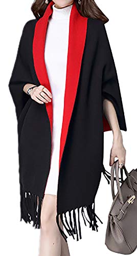 Algopix Similar Product 11 - QZUnique Womens Soft Cape Shawl Wrap
