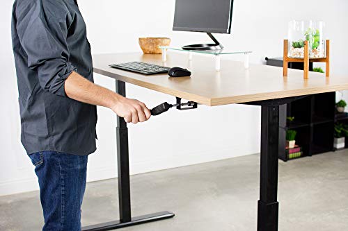 Algopix Similar Product 2 - VIVO Black Manual Height Adjustable