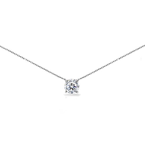 Algopix Similar Product 15 - Sterling Silver Solitaire Choker