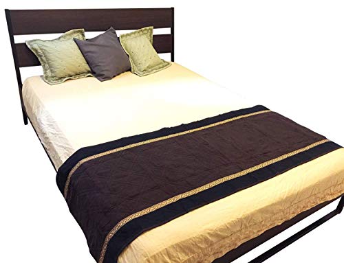 Algopix Similar Product 1 - OctoRose Quilted Micro Suede Bed Runner