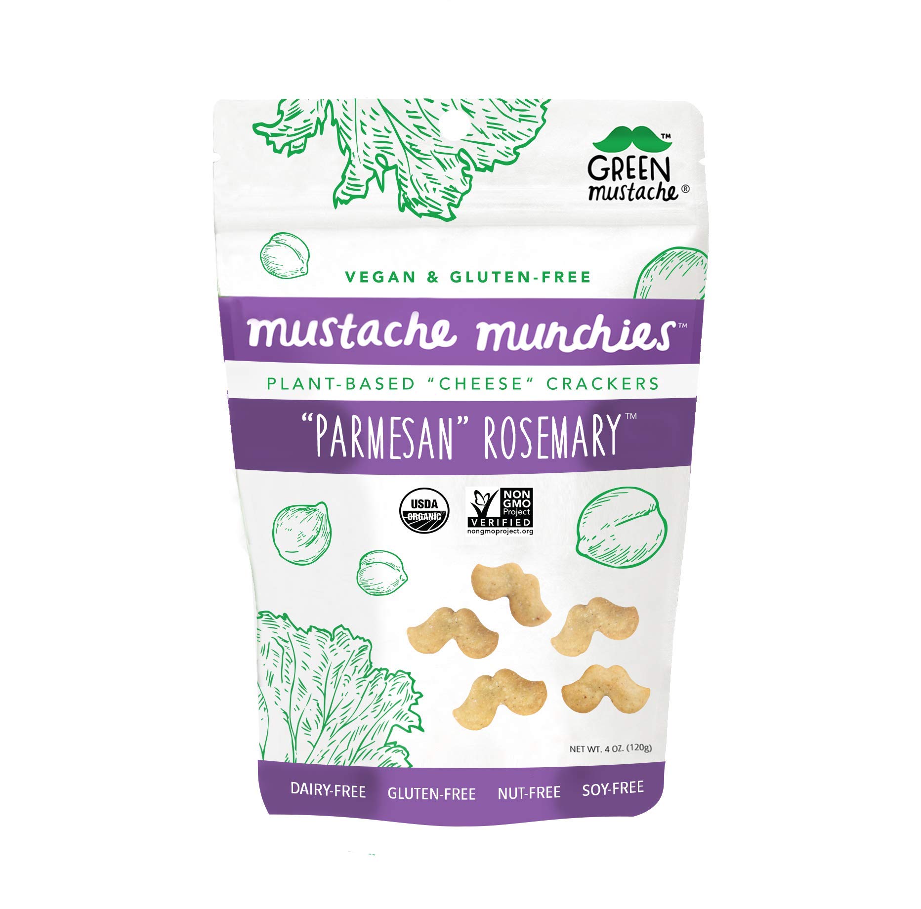 Algopix Similar Product 12 - Mustache Munchies Organic Baked
