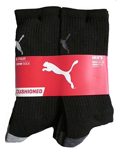 Algopix Similar Product 19 - Puma Socks Mens Crew Socks Pack of 6