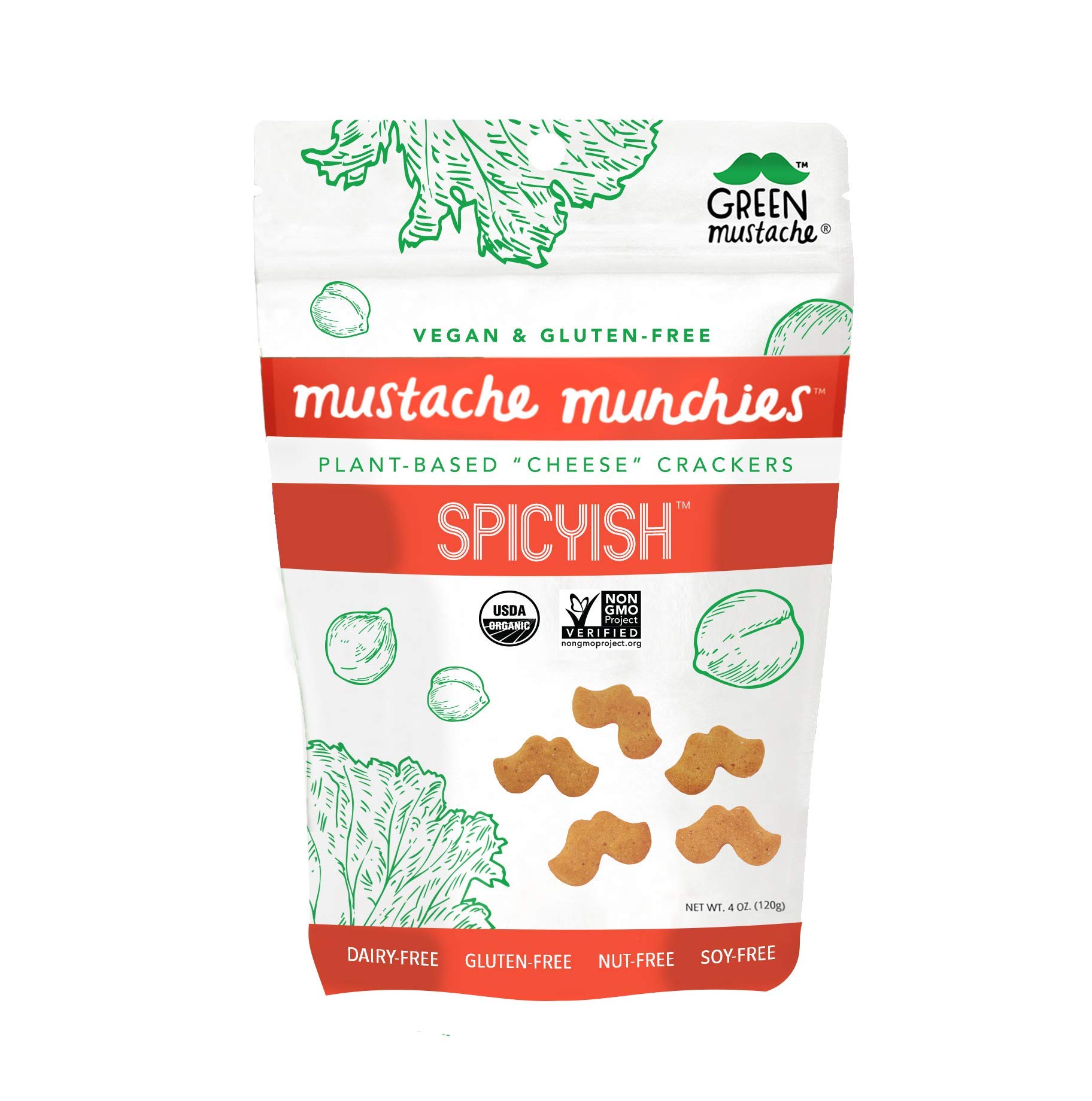 Algopix Similar Product 3 - Mustache Munchies Organic Baked