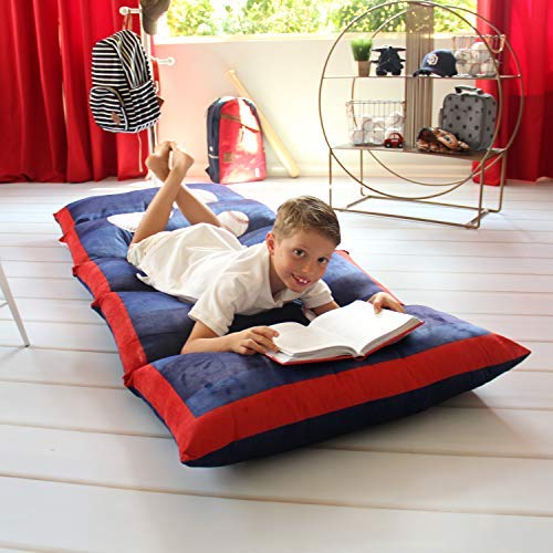 Algopix Similar Product 9 - Butterfly Craze Kids Floor Pillow Bed