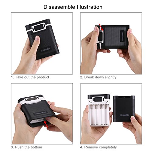 Algopix Similar Product 4 - HAWEEL 4 x 18650 Charger Box Portable