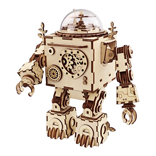 Algopix Similar Product 16 - ROBOTIME 3D Puzzle Music Box Wooden