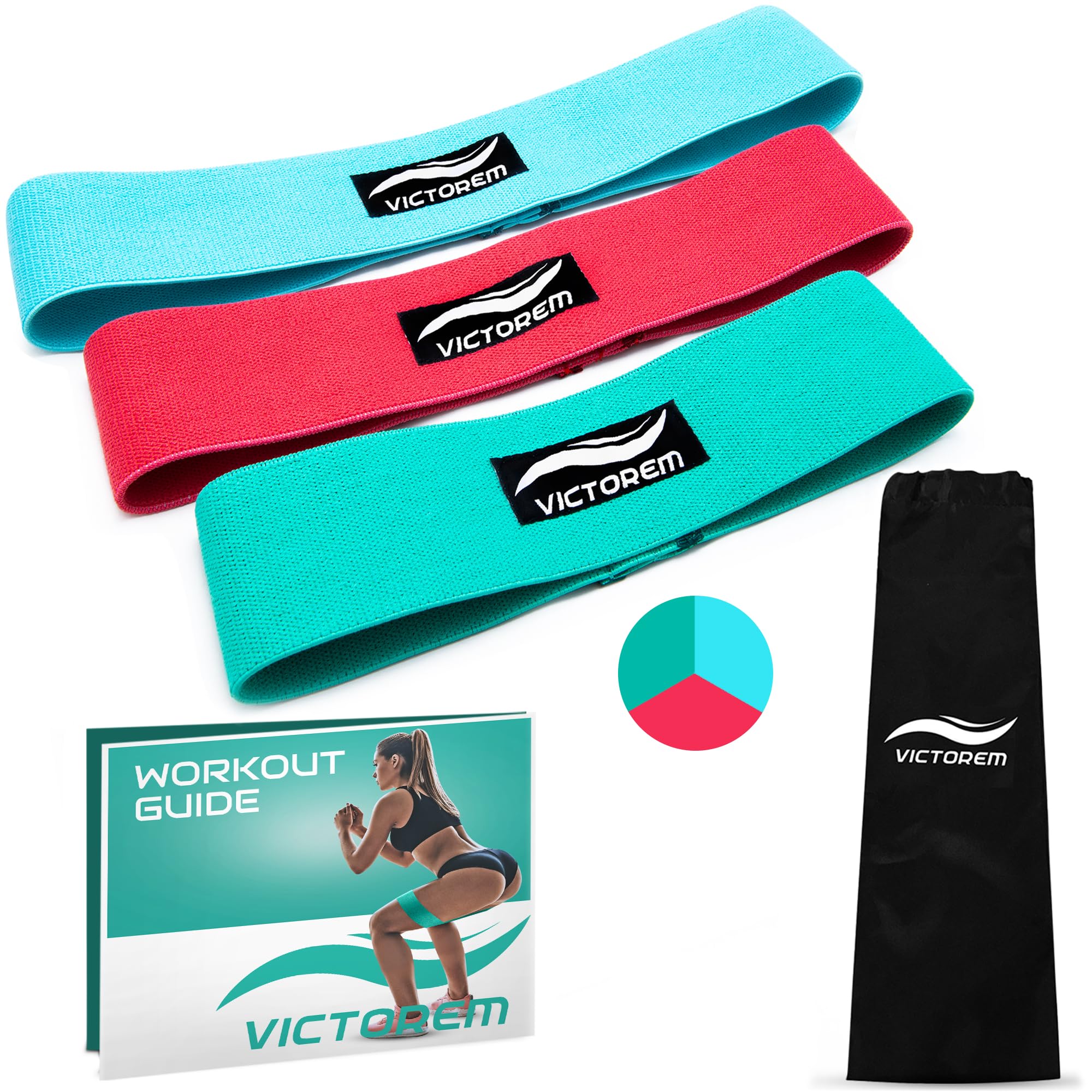 Algopix Similar Product 2 - Victorem Resistance Hip Booty Bands Set