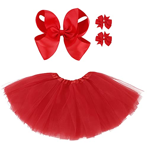 Algopix Similar Product 10 - Tutu Skirt Girls 4 Layered Tulle