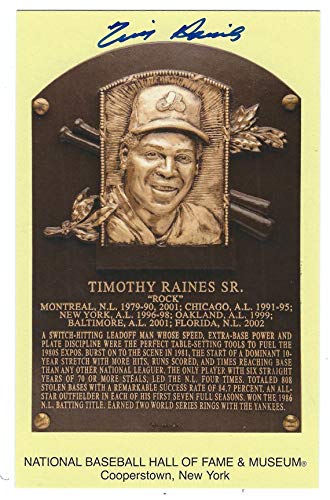 Algopix Similar Product 14 - Autographed Tim Raines Hall of Fame
