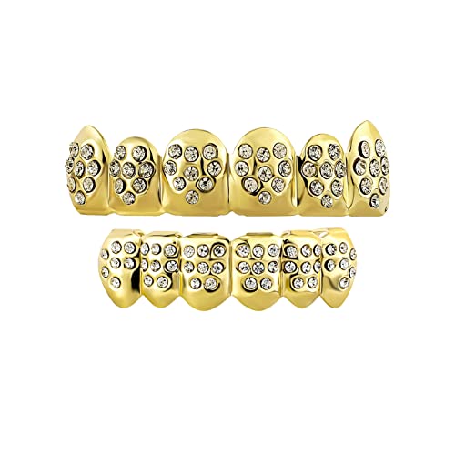 Algopix Similar Product 4 - TOPGRILLZ 18K Gold Plated Custom Fit