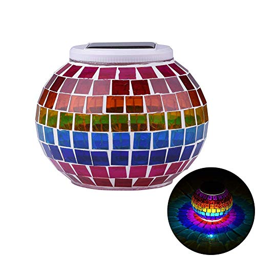 Algopix Similar Product 14 - Solar Powered Mosaic Glass Color