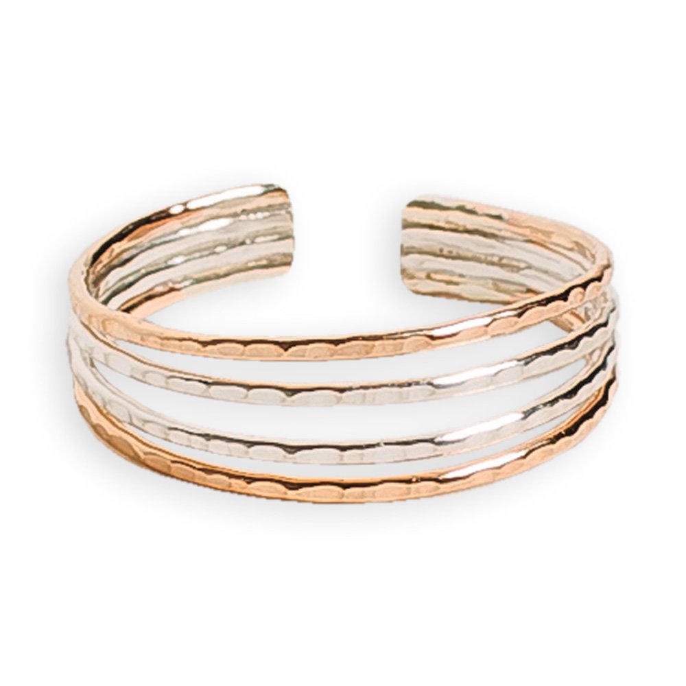 Algopix Similar Product 17 - Toe Ring Four Strand 925 Sterling
