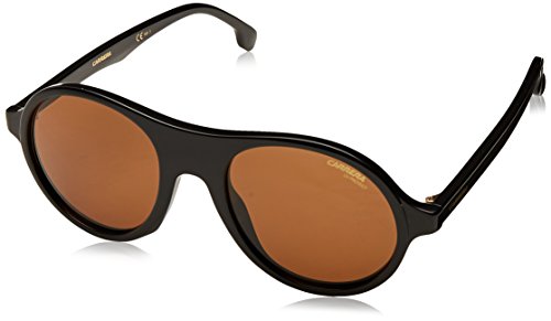Algopix Similar Product 12 - Carrera 142s Round Sunglasses BLACK