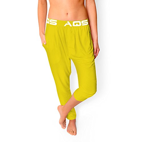 Algopix Similar Product 12 - aqs Ladies Loungepants (Medium, Yellow)