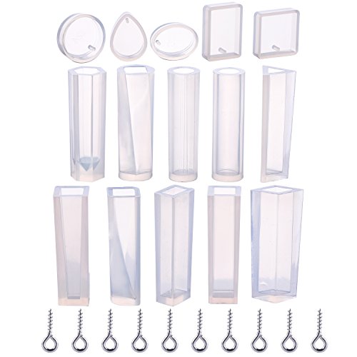 Algopix Similar Product 11 - TecUnite 15 Pieces Resin Molds Silicone